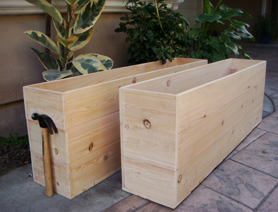 Custom Wood Planters, Large Vegetable Garden Planters, Cedar or 