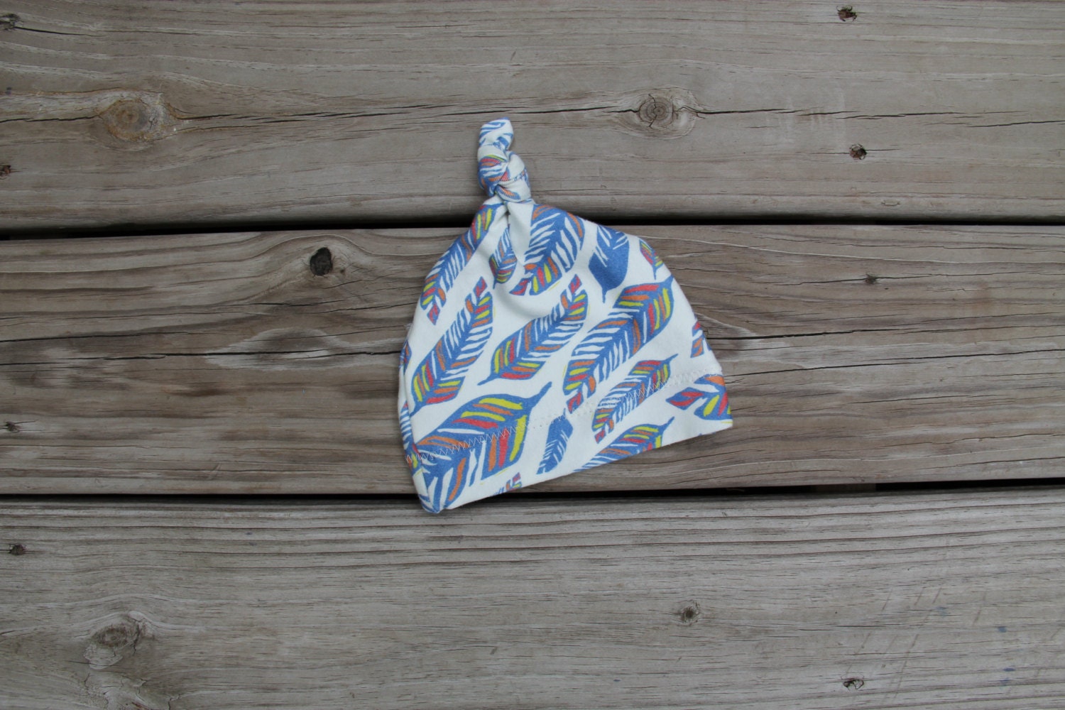 Organic Baby Hat / / Baby Top Knot Hat / / Baby by WeeVintageBaby