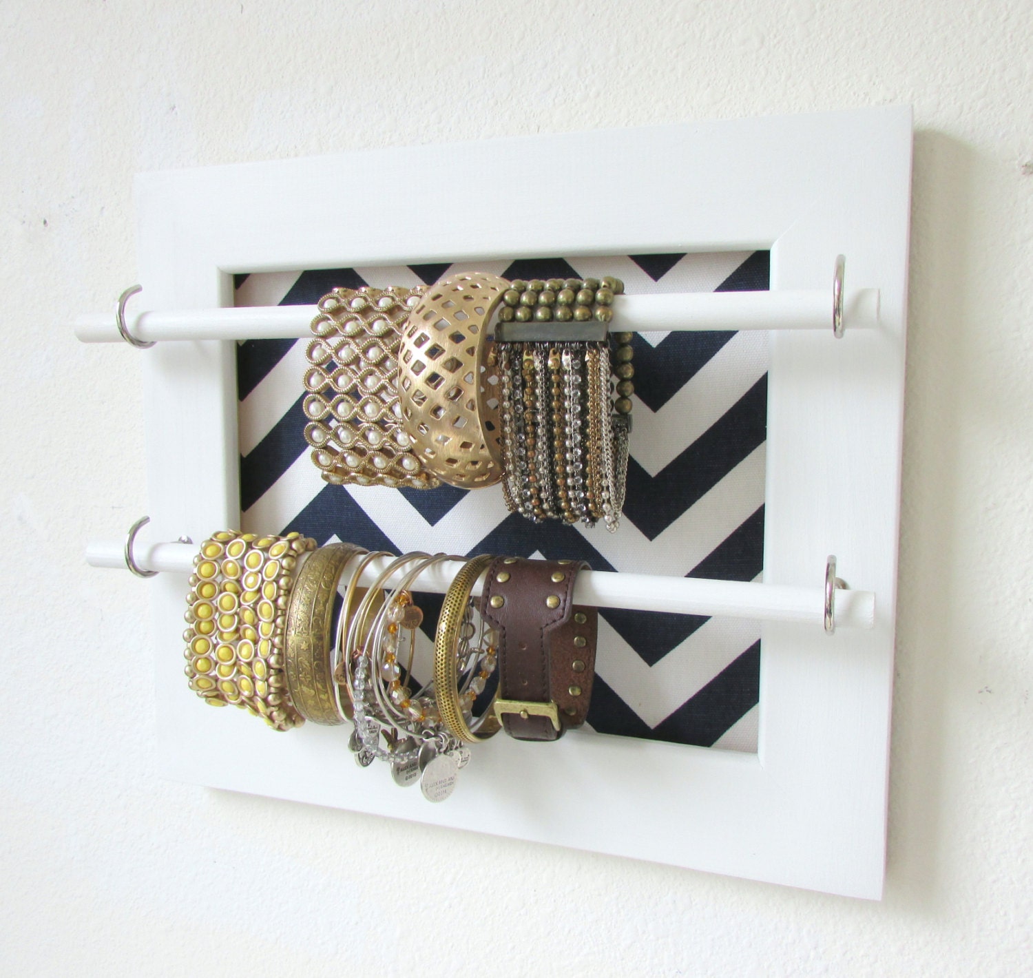 Jewelry Organizer Jewelry Bar Bracelet Storage by TheHopeStack