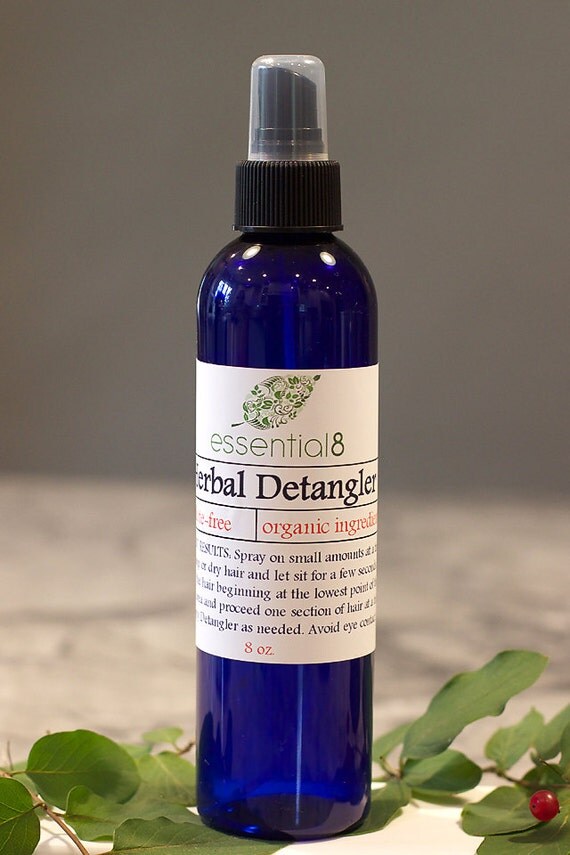 Organic Hair Spray Detangler LeaveIn Conditioner Color