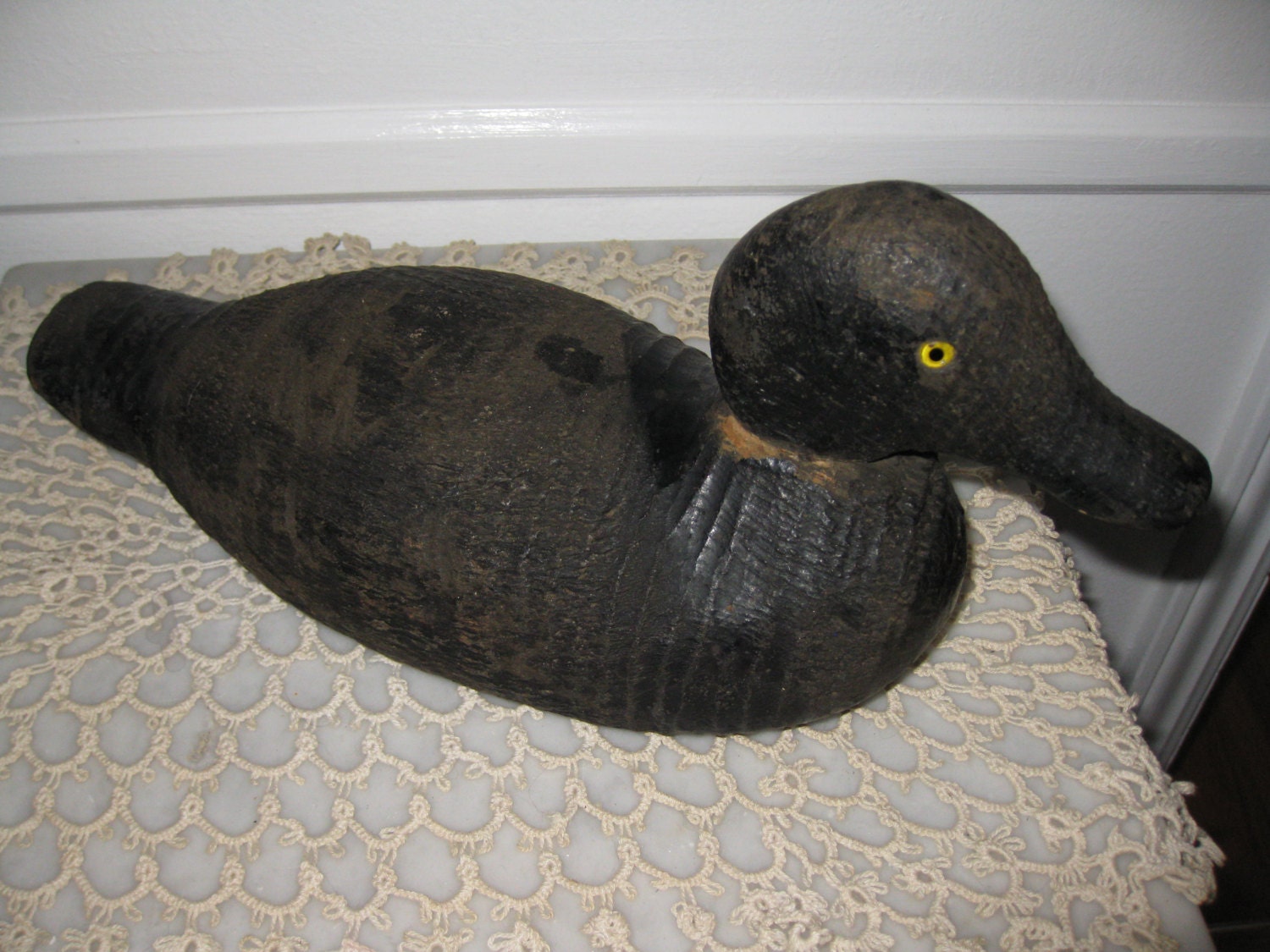 ANTIQUE DUCK DECOYVictor 1940's Measures 14 Long