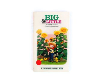 Big & Little, Oscar Weigle, puppet board book, 1972, vintage children's book