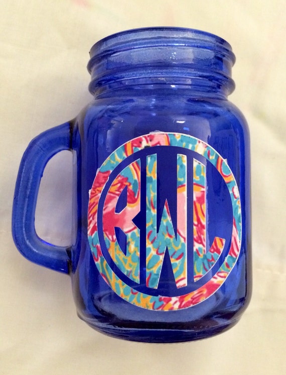 Personalized Clear Mason Jar Shot Glass by SealedWithAPaw on Etsy