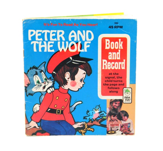 Peter and the Wolf Read Along Peter Pan Record by tenpennygray