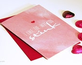 I Like The Way You Stink Printed Valentine's Day Love Card Il_170x135
