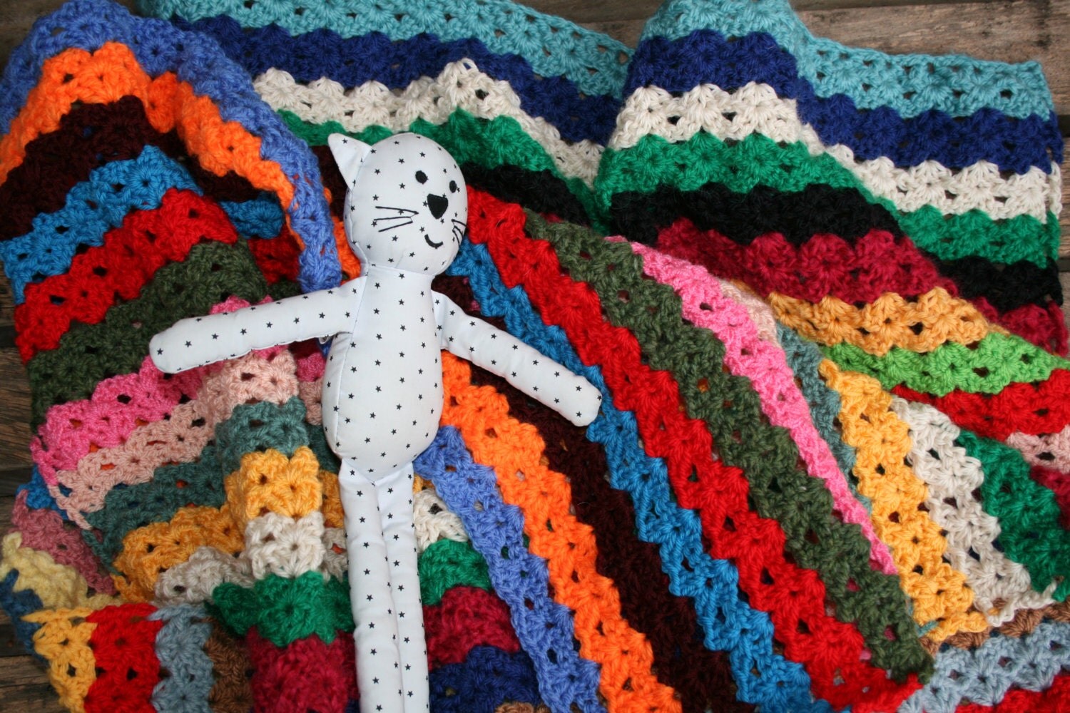 Poussin Nice french new afghan blanket baby blanket