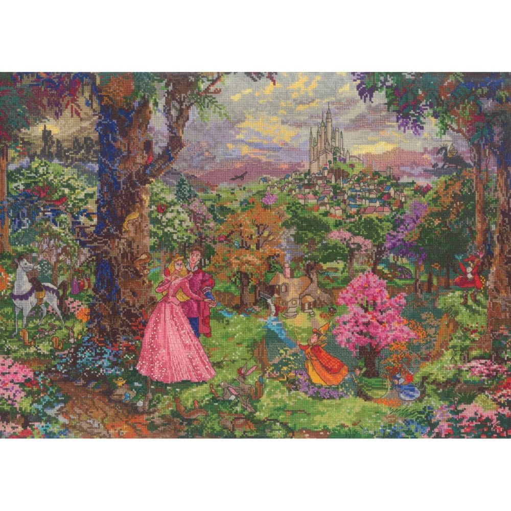 Counted Cross Stitch Sleeping BEAUTY Disney Kit Thomas Kinkade