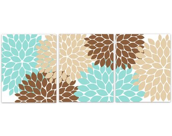 Teal And Brown Wall Decor home decor canvas or prints home decor wall art aqua and Teal And Brown Wall Decor home decor canvas or prints home decor wall art aqua and