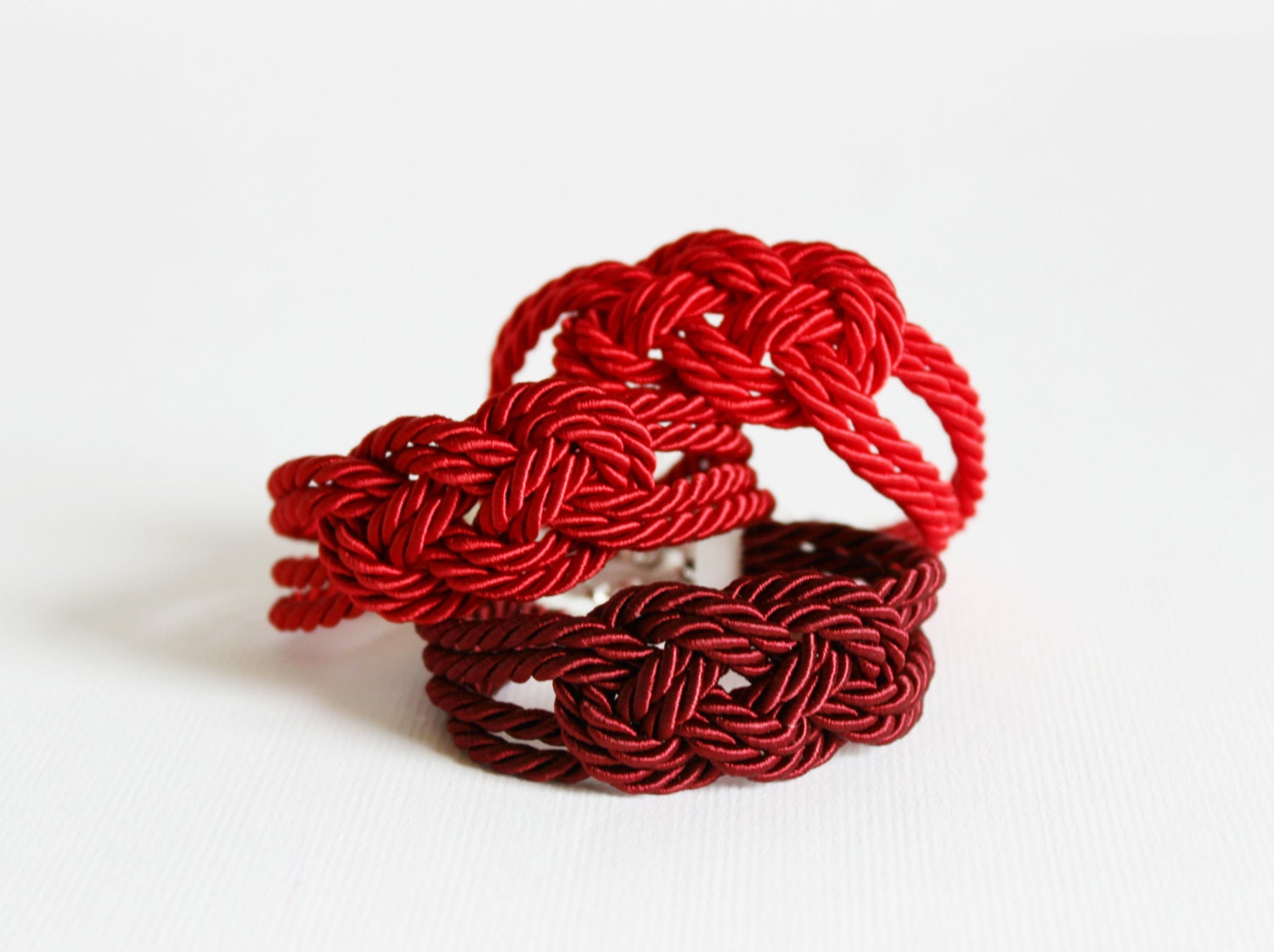Red Bracelet Knot Bracelet Rope Bracelet Sailor KnotRope
