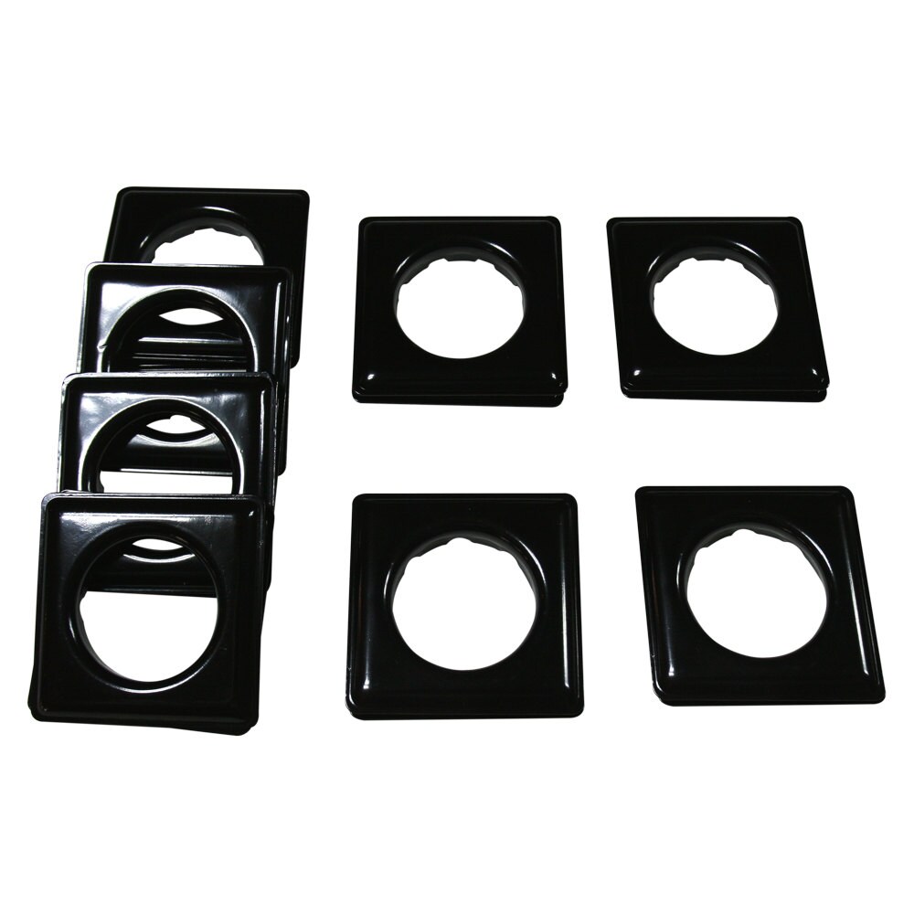 Fast Set 12 Square Metal Grommets Black 22GE12K8