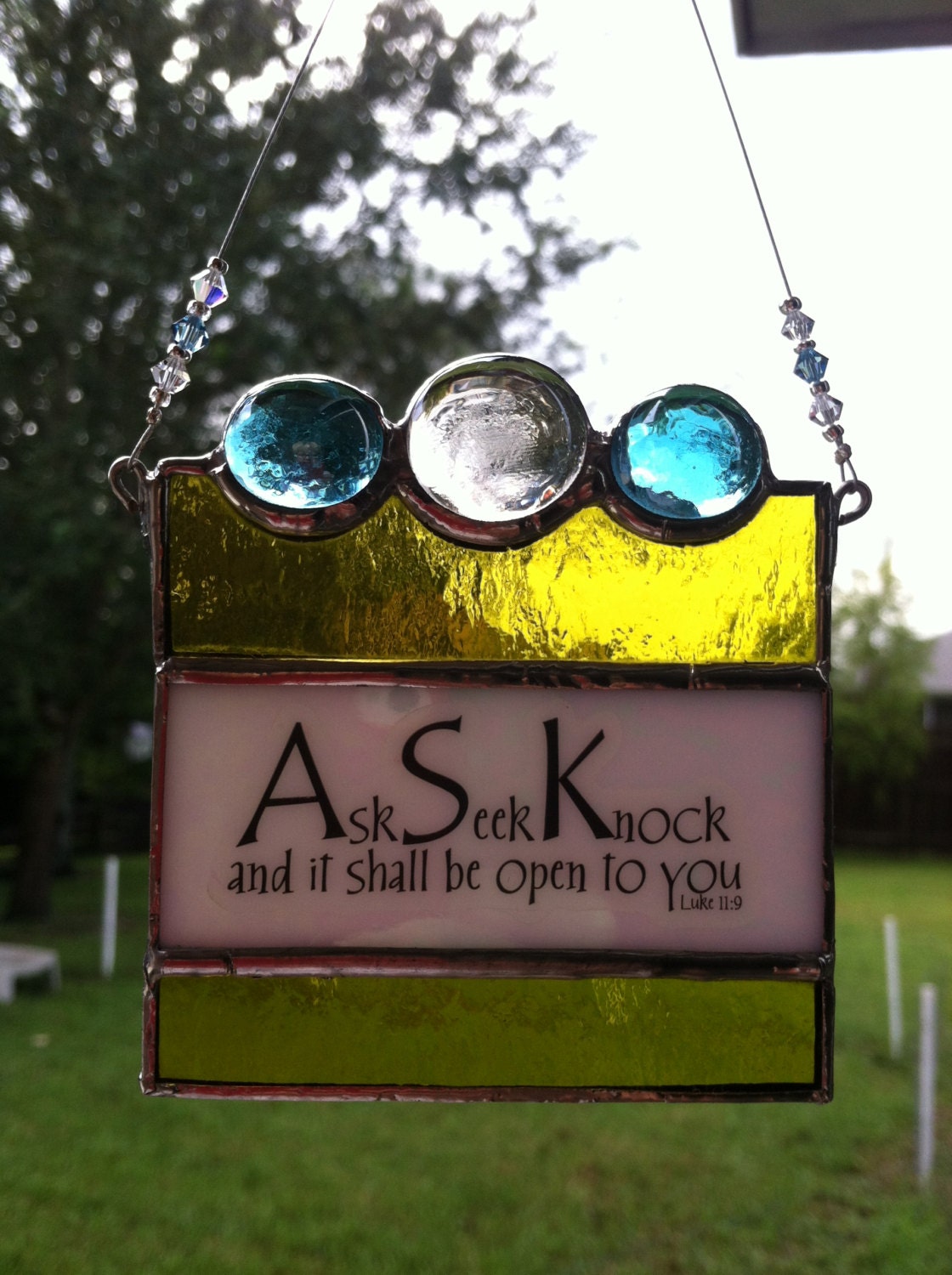 Stained Glass Suncatcher Quote