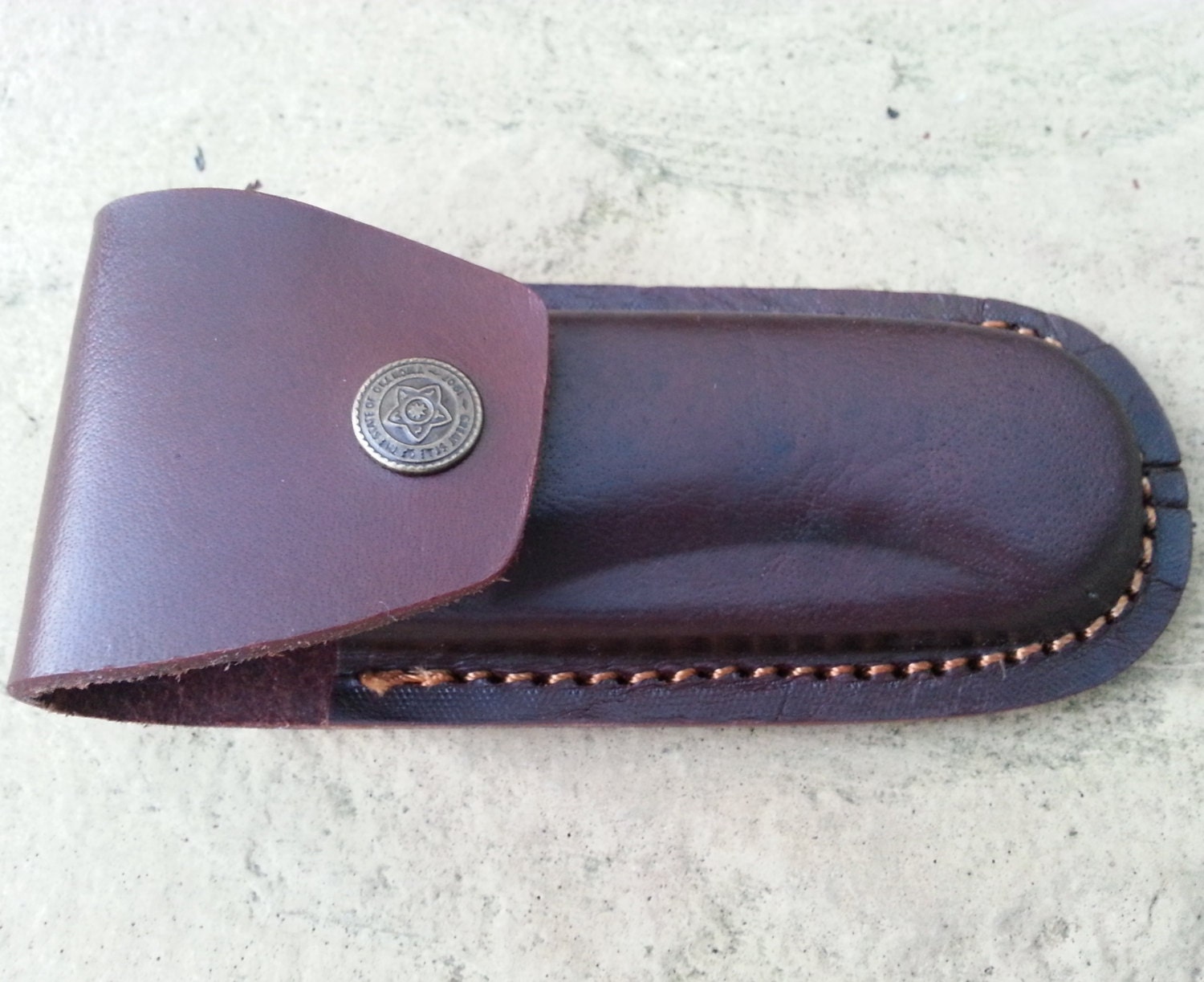 Genuine Leather Sheath for folding knife