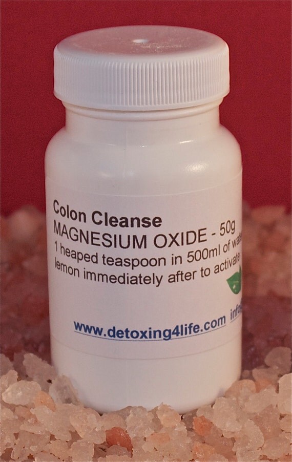 Magnesium Start Detox colon cleanse magnesium oxide 50g by detoxing4life on etsy Magnesium Start Detox colon cleanse magnesium oxide 50g by detoxing4life on etsy
