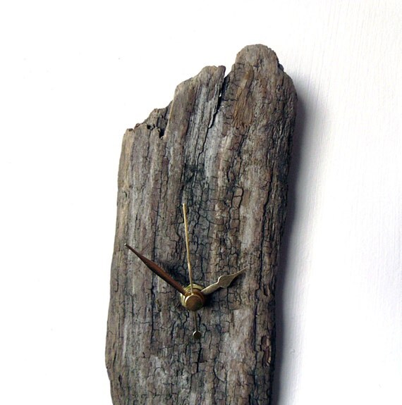 Driftwood Clock Wall Beach Clock Recycled Wood Natural