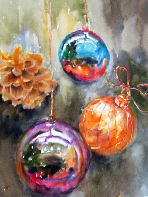 christmas balls tree decorations holiday art original christmas balls tree decorations holiday art original