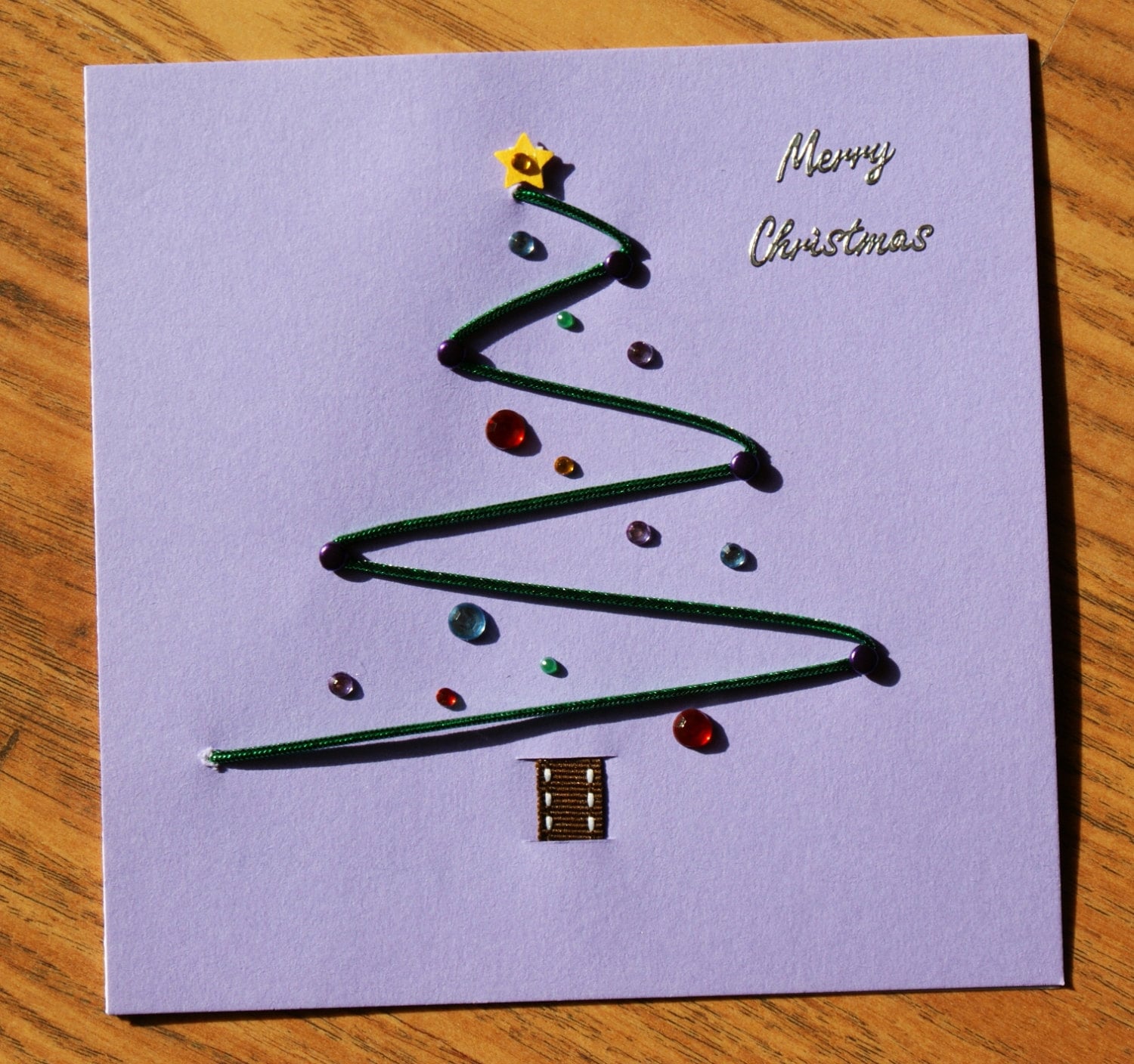 Merry Christmas Handmade Card By CraftMagicHandmade On Etsy