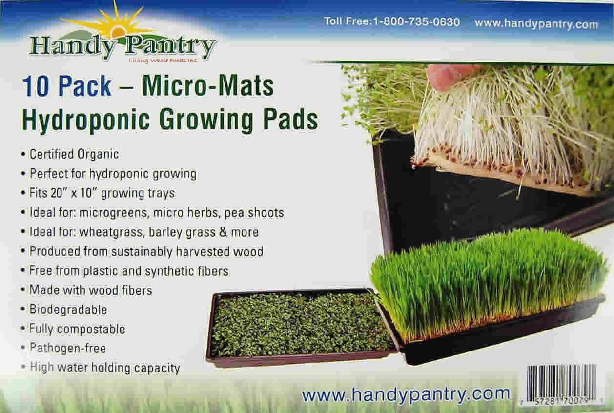 MicroMats Hydroponic Growing Mats Biodegradable Plant Grow