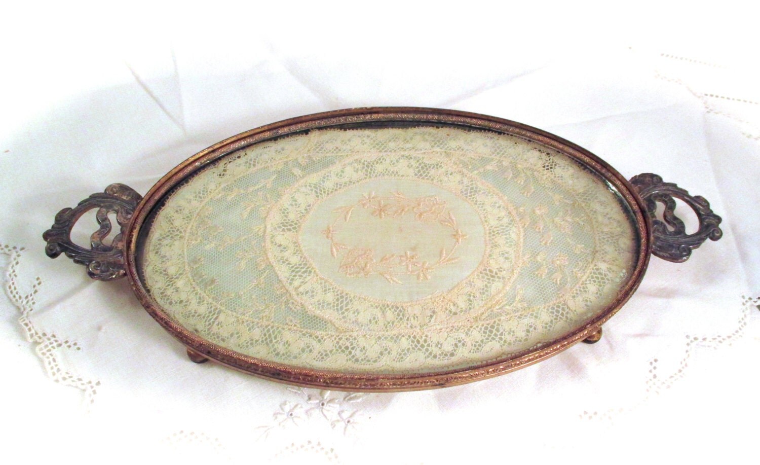 Vintage Brass Tray 50