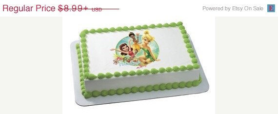 SUMMER SALE DISNEY Fairies-Pixie Fabulous Edible Image Cake Topper Il_570xn