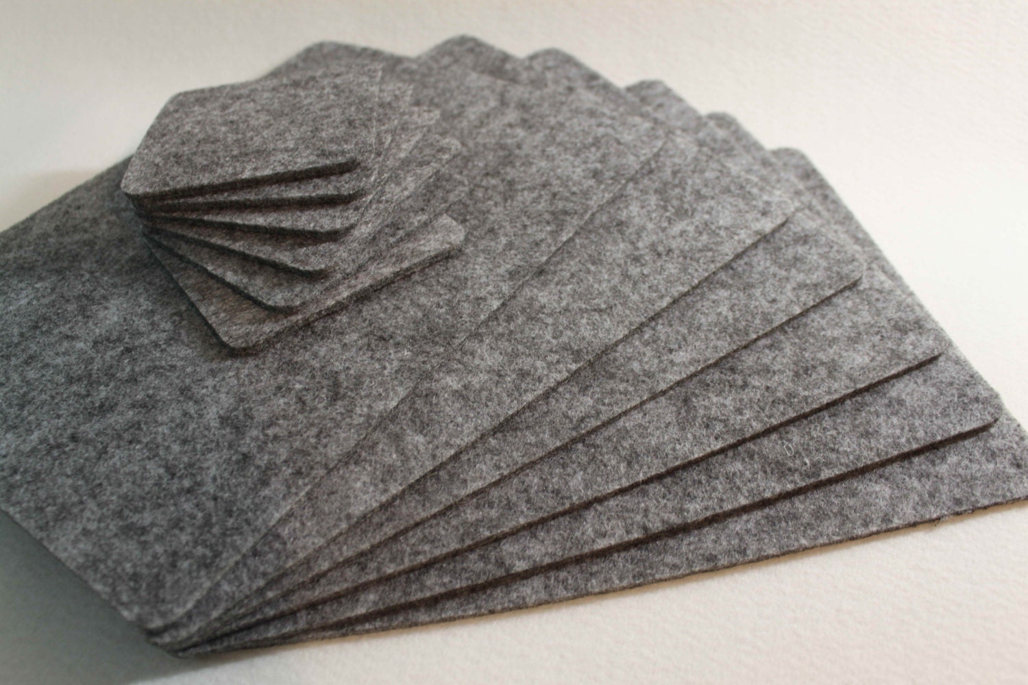 ONLY GREY Placemats and coaster Simple Shape Quadrat Rectangle