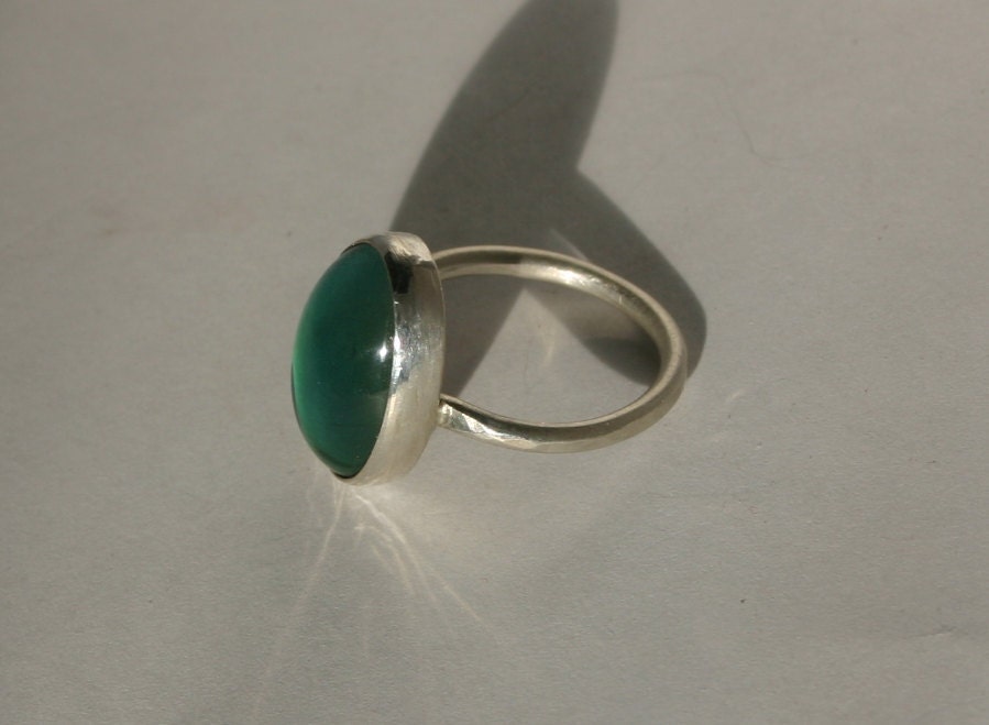 Handmade Sterling Silver Smooth Bezel Mood Ring