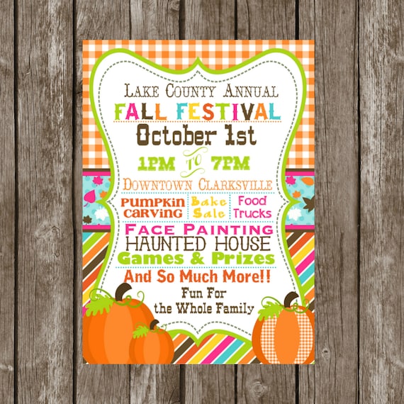 Free Printable Fall Festival Invitations 2