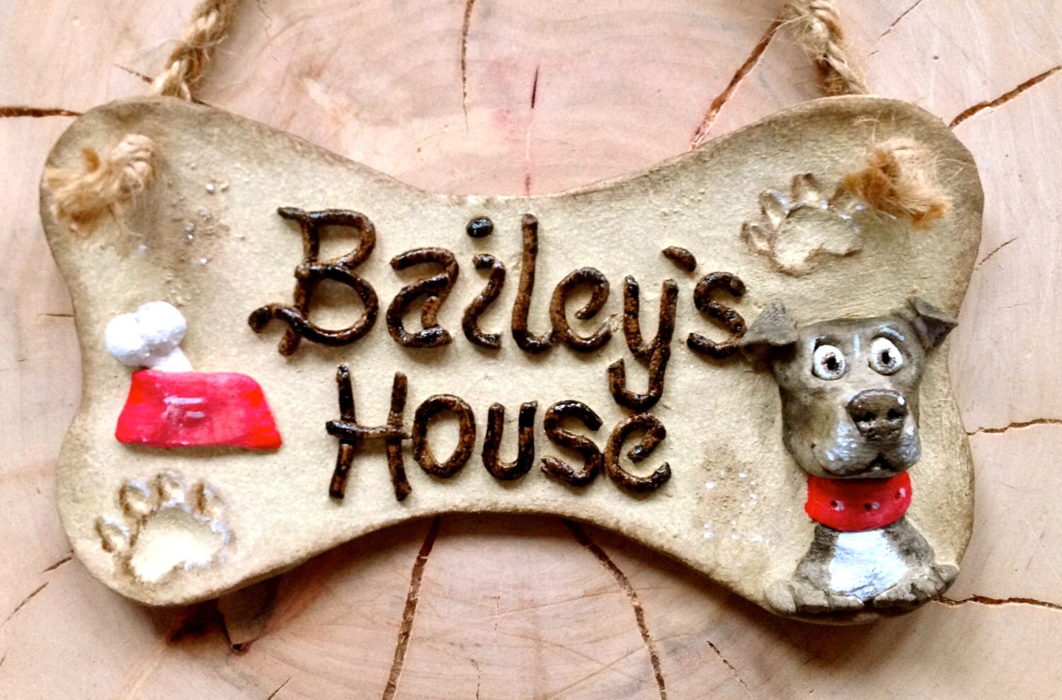 Personalised Dog Kennel Sign by on Etsy