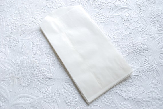 100 White Glassine Bags-Translucent Bags-Paper Bags-3 inches x 5.5 ...