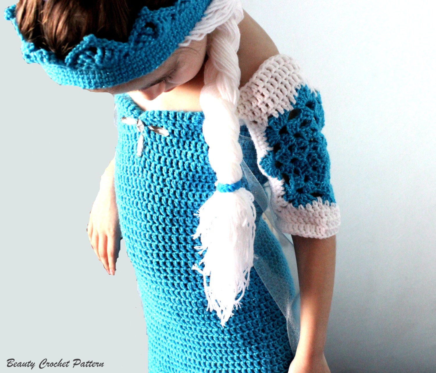 Crochet Dress Pattern Ice Queen Frozen Dress PatternSnow