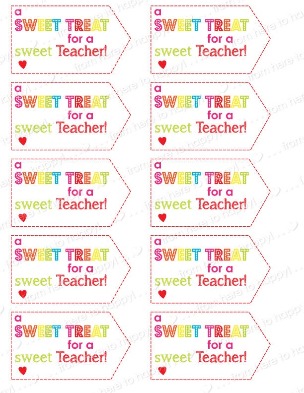 Sweet Treats-teacher Gifts Teacher Appreciation Thank You