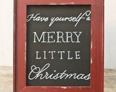 Items similar to Christmas Decor Chalkboard Sign - 