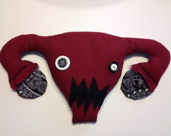 angry uterus plush