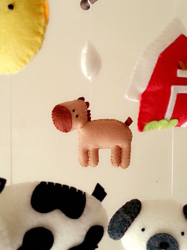 Baby crib mobile Farm mobile animal mobile Barnyard