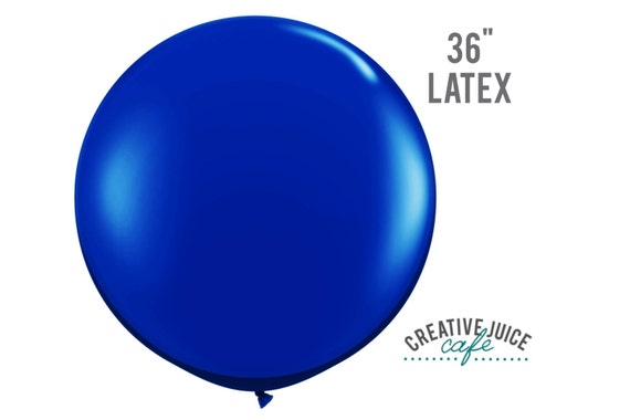 36" BLUE giant latex balloon - Perfect for weddings, birthdays, photography props Il_570xn