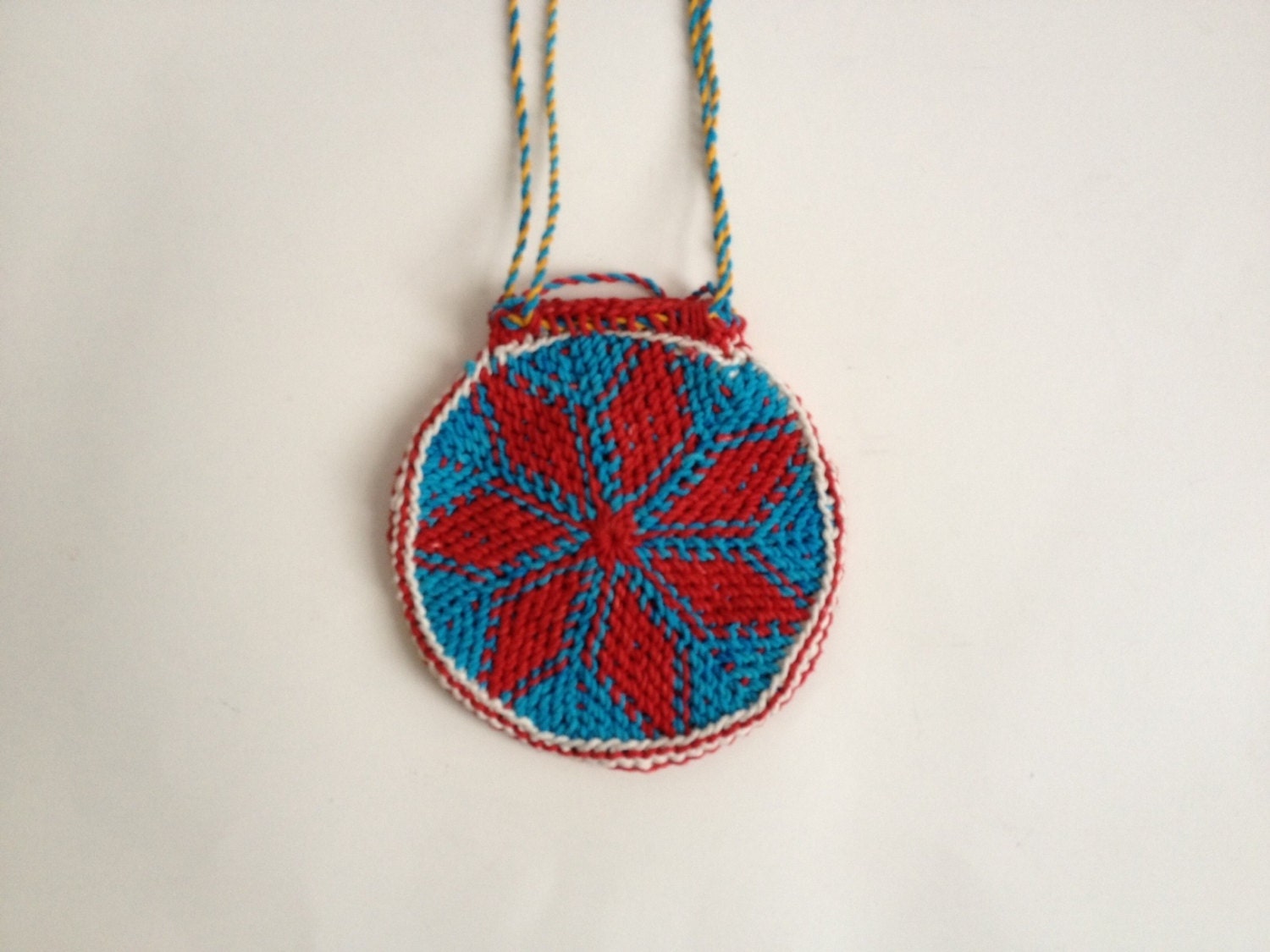 Crochet Multicolored Pouch Hand Crocheted Multicolored Small Pouch