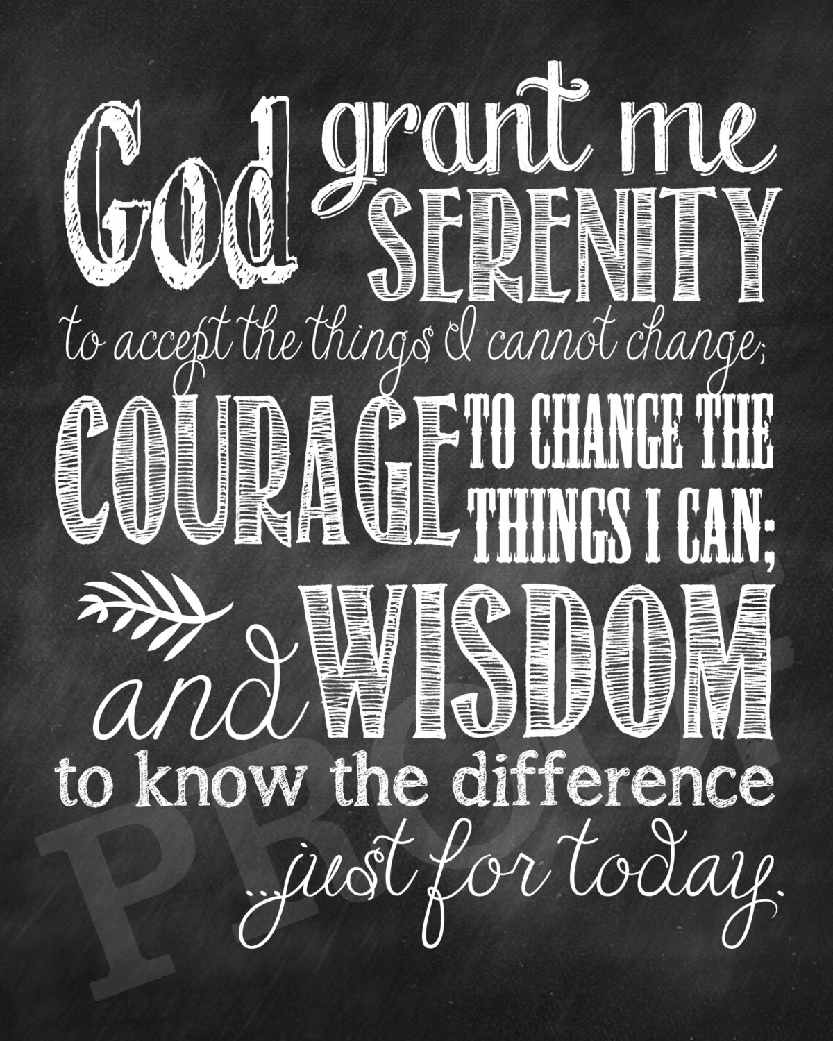 printable versions of the serenity prayer