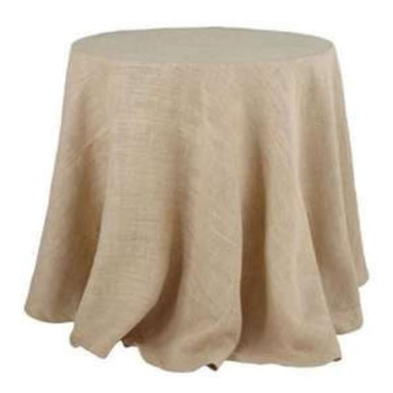 Round Burlap Tablecloth 108 6852