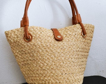 Popular items for woven straw purse on Etsy