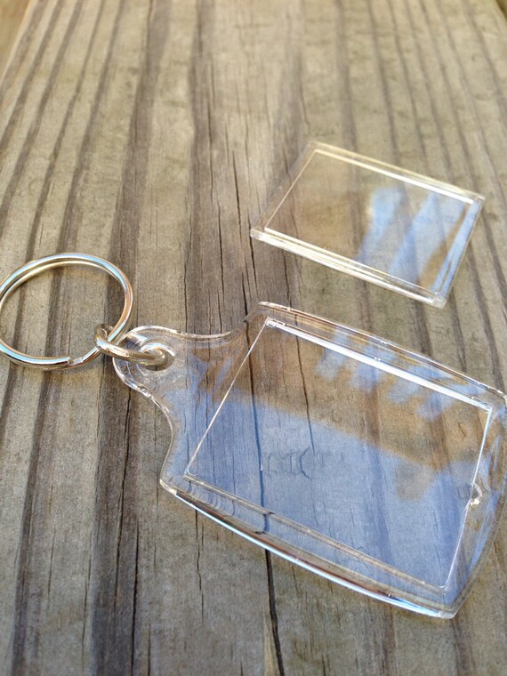 10 Plastic Keychain Parts DIY Plastic Keychain Parts.