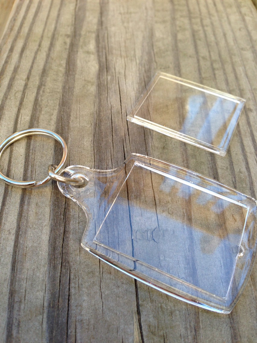 10 Plastic Keychain Parts DIY Plastic Keychain Parts.