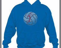 Popular items for volleyball hoodie on Etsy
