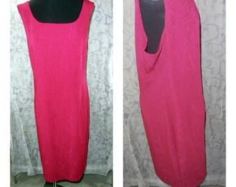 Plus Size Dress, Maroon Dress, Vintage Dress, Size 18 Dress, Summer Dress, Sleeveless dress, Plus Size red Dress, Red Dress, Epsteam