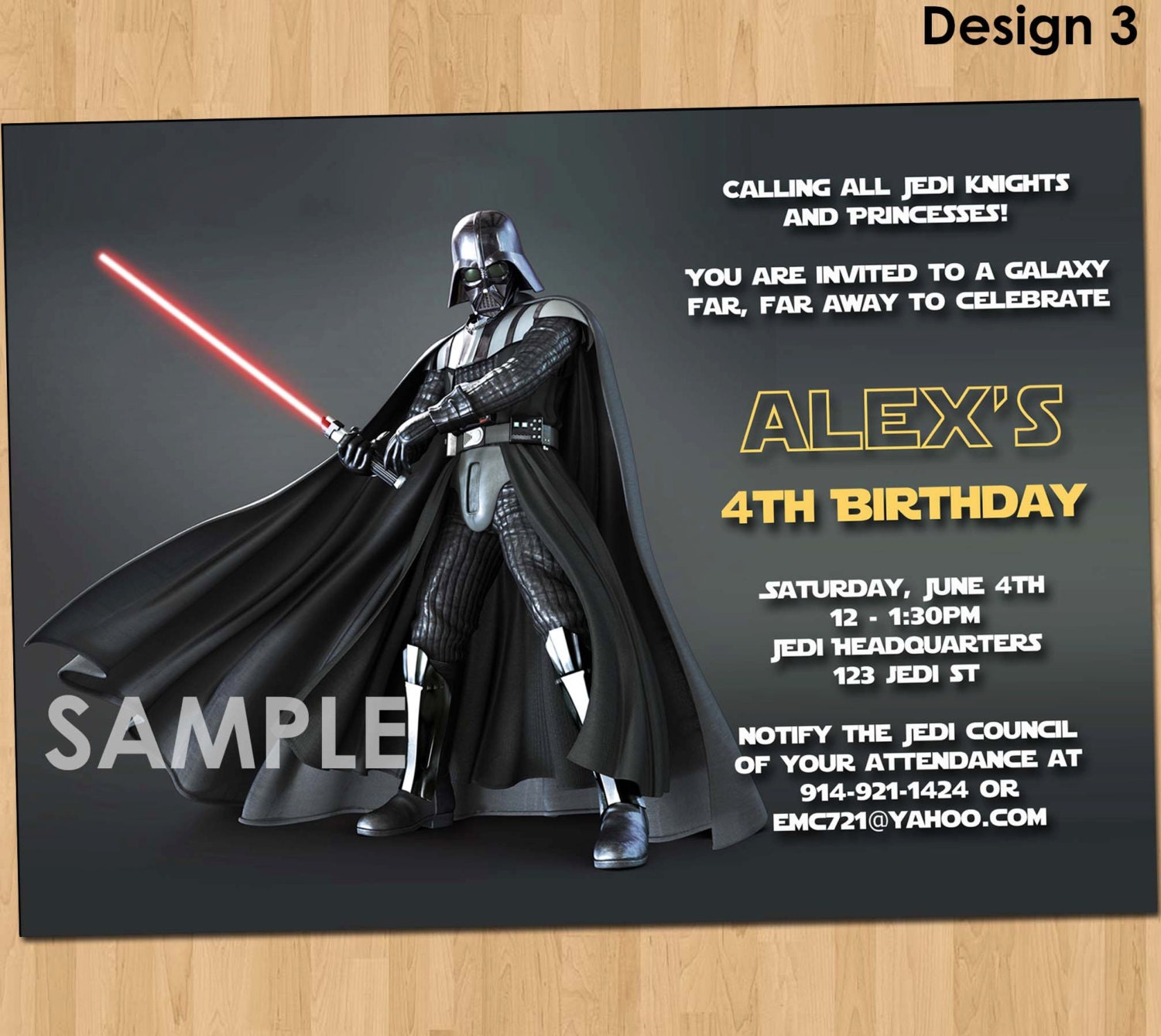 Star Wars Party Invitations 6