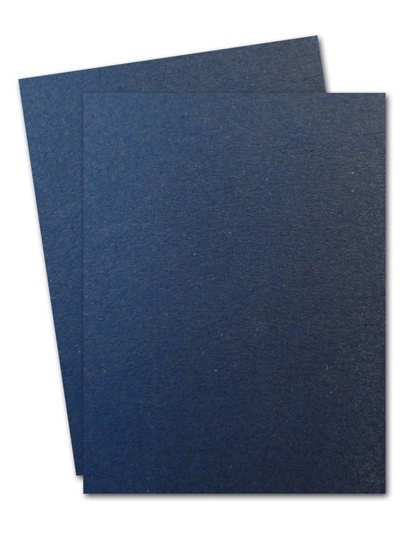 Blank Navy 5x7 Cardstock 25 pack