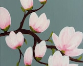 Original painting by Susan Whatling title: Magnolia Blossom 2