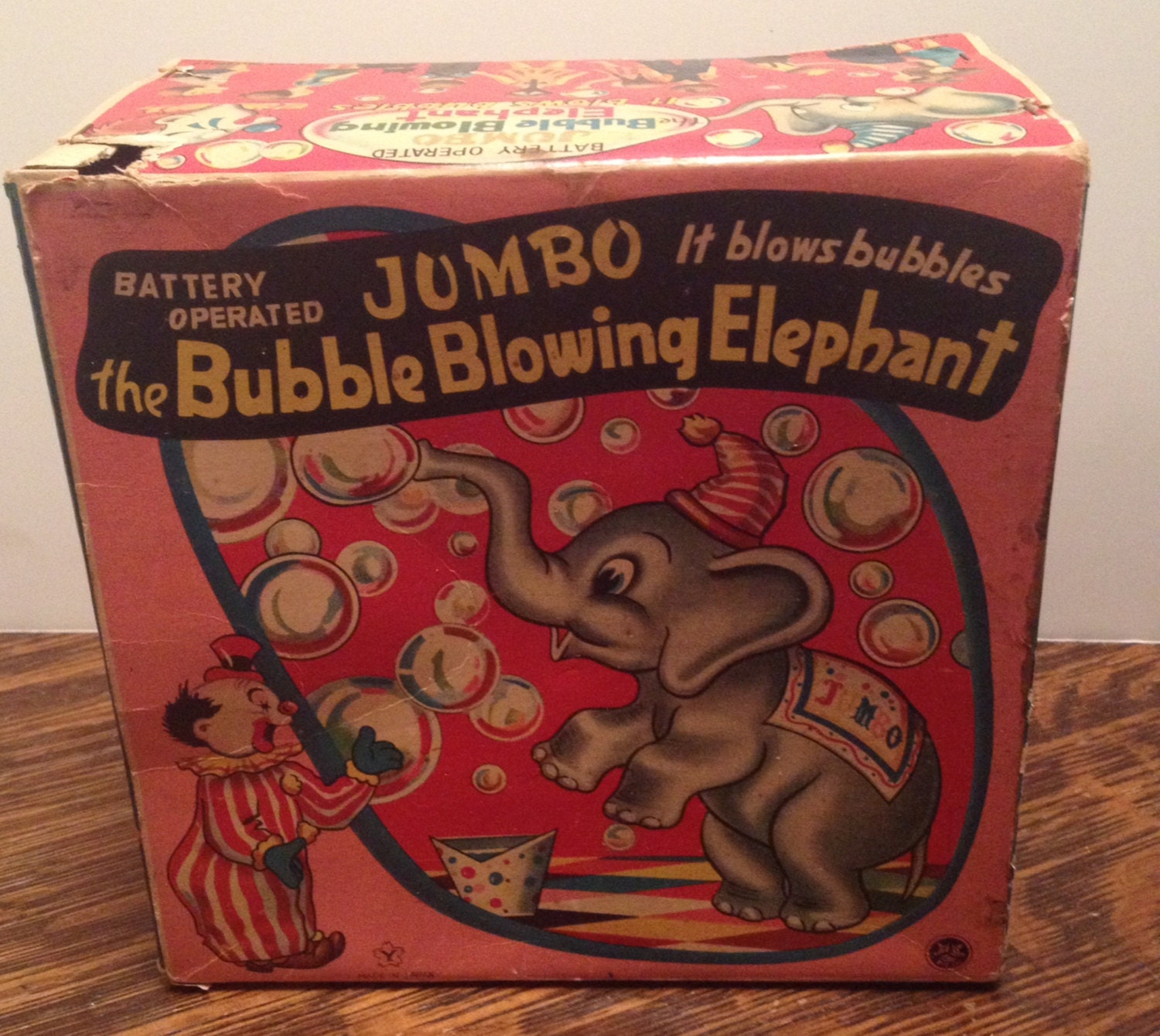 Pink Jumbo the Bubble Blowing Elephant Battery Operated