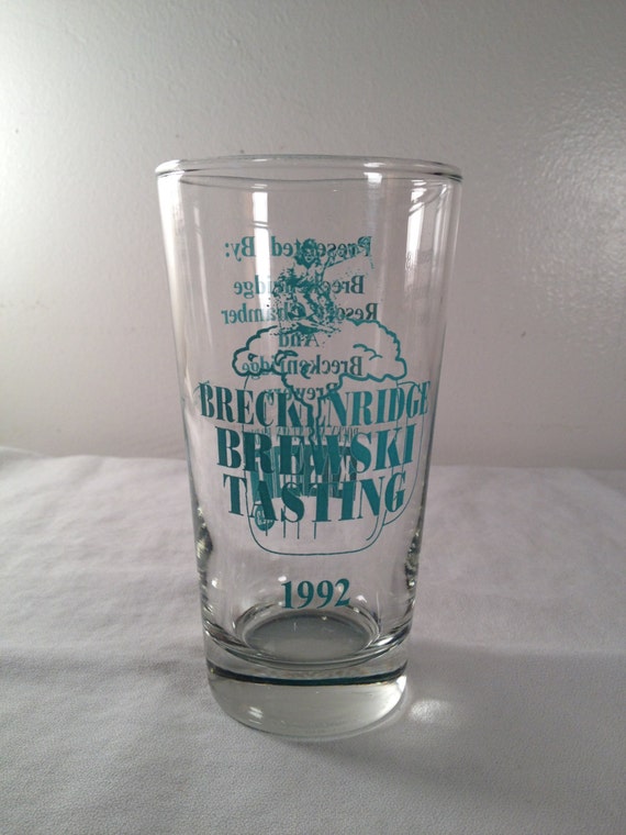 Breckenridge Brewski Tasting beer glass 1992 by ugliducklings