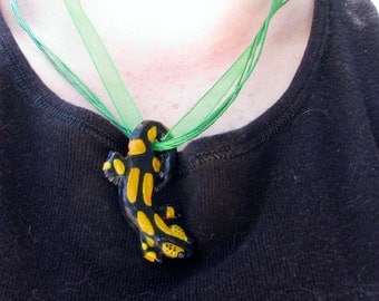 Fire Salamander Necklace