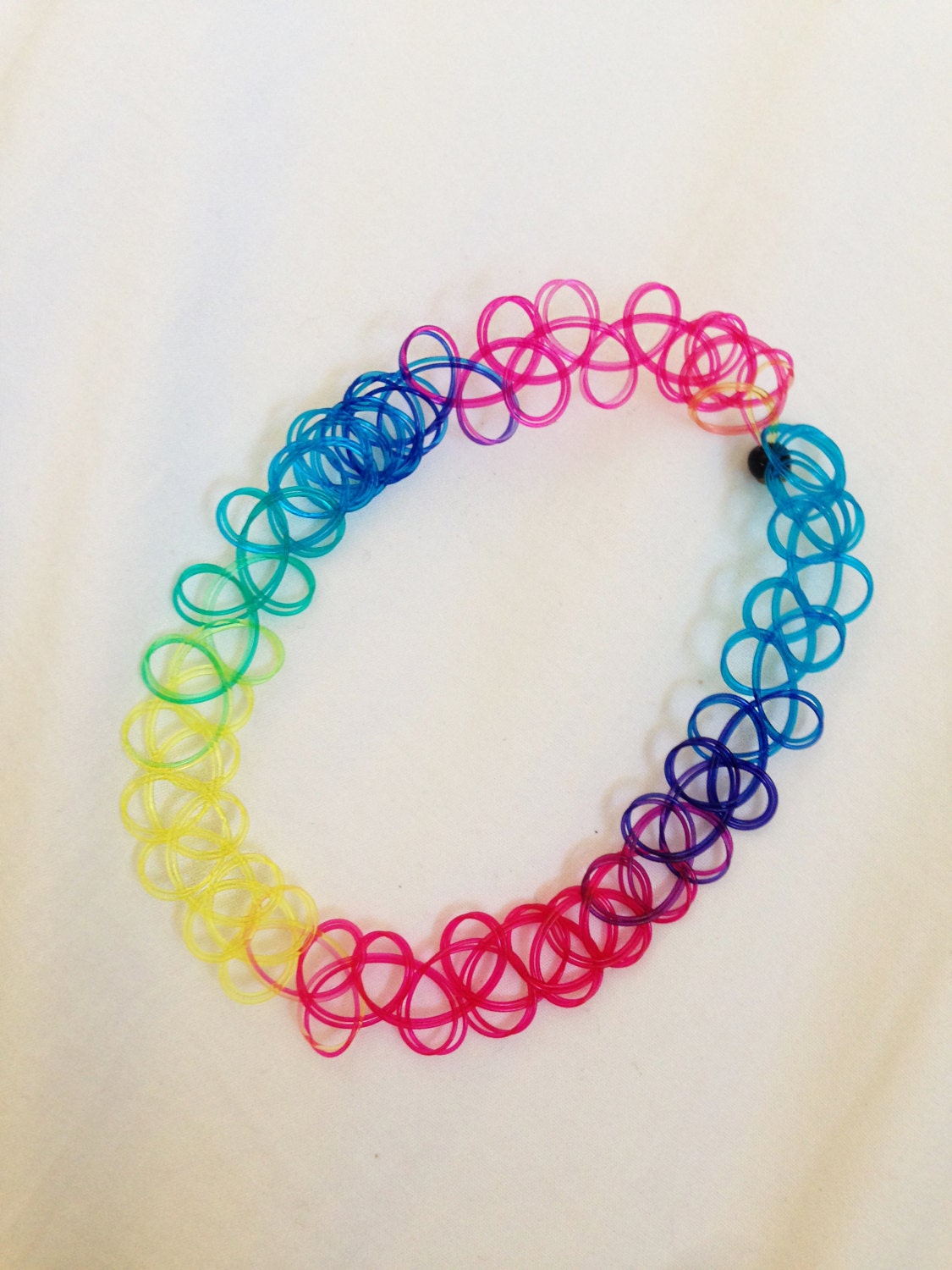 90s rainbow tattoo choker 90s rainbow tattoo choker