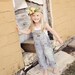 The Morningside Overalls - Bleached, Distressed, & Studded handmade overalls - baby overalls - toddler denim overalls - coveralls - baby